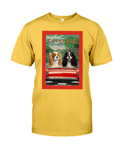 Load image into Gallery viewer, Cavalier Happy Holiday Gift For Dog Lovers Guys Tee
