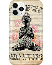 Load image into Gallery viewer, I'm Mostly Peace Love And Light Yoga Gift For Yoga Lovers Phone case
