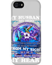 Load image into Gallery viewer, Hummingbird My Husband My Guardian Angel Gift For Angel Husband Phone case
