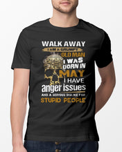 Load image into Gallery viewer, I Am A May Grumpy Old Man Custom Design For Birthday Gift Guys Tee
