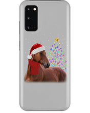 Load image into Gallery viewer, Cute Horse With Santa Hat Lovely Christmas Tree Gift For Horse Lovers Phone case
