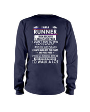 Load image into Gallery viewer, I Am A Runner I Run Because I Really Like Food Custom Design Unisex Long Sleeve
