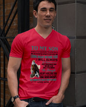 Load image into Gallery viewer, Look Right Beside You Eagle Mom Gift For Son Guys V-Neck
