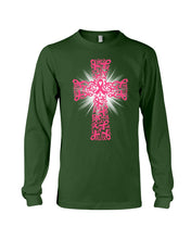 Load image into Gallery viewer, Cross Breast Cancer Awareness  Special Custom Design Unisex Long Sleeve
