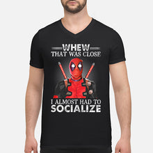 Load image into Gallery viewer, Deadpool I Almost Had To Socialize Gift For Fans Guys V-Neck
