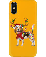 Load image into Gallery viewer, Beagle Gorgeous Reindeer Xmas Lights Gift For Dog Lovers Phone case
