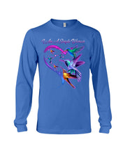 Load image into Gallery viewer, Hummingbirds Heart Shaped I Am A Simple Woman Gift For Mom Unisex Long Sleeve
