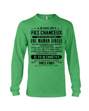 Load image into Gallery viewer, Je Suis Un Fils Chanceux Birthday Gift For Men Unisex Long Sleeve
