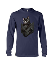 Load image into Gallery viewer, Cat In Your Front Pocket Perfect Gift For Friends Who Loves Cat Unisex Long Sleeve
