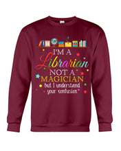 Load image into Gallery viewer, I Am A Librarian Not A Magician Custom Design Gifts Sweatshirt
