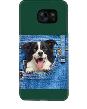Load image into Gallery viewer, Border Collie In Denim Pocket Gift For Dog Lovers Phone case
