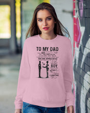 Load image into Gallery viewer, Giving For  Dad Let You Know You're Appreciated  Custom Design Sweatshirt
