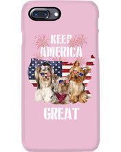 Load image into Gallery viewer, Keep America Great Yorkshire Terrier Gift For Dog Lovers Phone case
