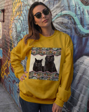 Load image into Gallery viewer, Lovely Phone Case Cute Black Cat Boho Pattern Gift For Cat Lovers Sweatshirt
