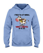 Load image into Gallery viewer, Cow Worst 5 Minutes Gift For Cow Lovers Hoodie

