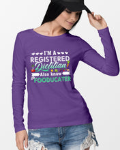 Load image into Gallery viewer, I'm A Registered Dietitian Also Know Fooducater Trending Unisex Long Sleeve
