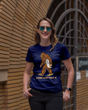 Load image into Gallery viewer, Bigfoot Come And Take It Simple Custom Design Ladies Tee
