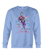 Load image into Gallery viewer, Butterflies Find Joy In The Journey Gift For Daughter Sweatshirt
