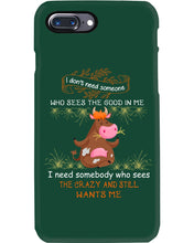 Load image into Gallery viewer, Cow I Need Somebody Who Sees The Crazy And Still Wants Me Phone case
