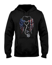 Load image into Gallery viewer, Lovely Coffee Cup Stethoscopes With Wings Gift For Nurse Hoodie
