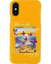 Load image into Gallery viewer, Butterfly Sunset On Beach Those We Love Don't Go Away Gift For Lover Phone case
