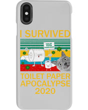 Load image into Gallery viewer, I Survived Toilet Paper Apocalupse 2020 Unique Custom Design Phone case
