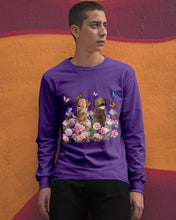 Load image into Gallery viewer, Gift For Dog LoversChesapeake Bay Retriever With Peonies Unisex Long Sleeve
