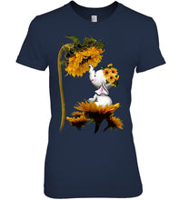 Load image into Gallery viewer, Elephant Sunflower Special Custom Design For Cute Girls Ladies Tee
