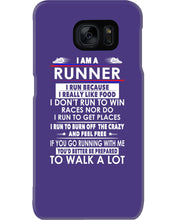 Load image into Gallery viewer, I Am A Runner I Run Because I Really Like Food Custom Design Phone case
