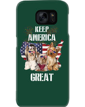Load image into Gallery viewer, Keep America Great Yorkshire Terrier Gift For Dog Lovers Phone case
