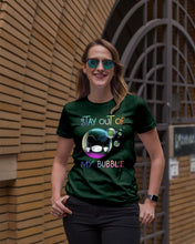 Load image into Gallery viewer, Lovely Phone Case Rainbow Design Stay Out Of My Bubble Gift For Friends Ladies Tee
