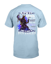 Load image into Gallery viewer, I Was Born In April My Scars Tell Me A Story Trending Guys Tee
