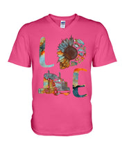 Load image into Gallery viewer, Love Trucker Simple Unique Custom Design For Personalized Job Gift Guys V-Neck
