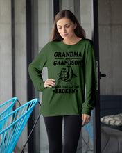 Load image into Gallery viewer, Grandma And Grandson A Bond That Can't Be Broken Custom Design Unisex Long Sleeve
