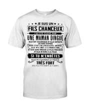 Load image into Gallery viewer, Je Suis Un Fils Chanceux Birthday Gift For Men Guys Tee
