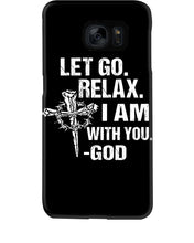 Load image into Gallery viewer, Let You Relax I Am With You Gray Background Phone case
