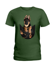 Load image into Gallery viewer, German In Pocket Special Custom Design For Dog Lovers Ladies Tee
