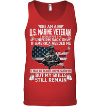 Load image into Gallery viewer, I Am A US Marine Veteran If America Needed Me Gift Unisex Tank Top
