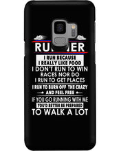Load image into Gallery viewer, I Am A Runner I Run Because I Really Like Food Custom Design Phone case

