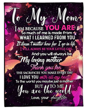 Load image into Gallery viewer, Gift for Mom Love You With All My Heart Custom Design Fleece Blanket
