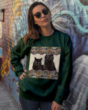 Load image into Gallery viewer, Lovely Phone Case Cute Black Cat Boho Pattern Gift For Cat Lovers Sweatshirt

