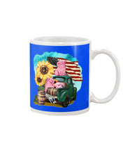 Load image into Gallery viewer, Black Phone Case With Pig Sunflower Gift For Pig Lovers Mug
