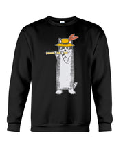 Load image into Gallery viewer, Cat Plays Flute Special Custom Design For Music Lovers Sweatshirt
