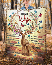 Load image into Gallery viewer, I Want You To Believe Deep In Your Heart Hunting Gift For Wife Fleece Blanket

