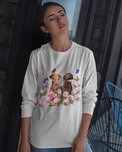 Load image into Gallery viewer, Gift For Dog LoversChesapeake Bay Retriever With Peonies Unisex Long Sleeve
