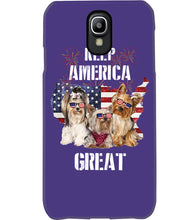 Load image into Gallery viewer, Keep America Great Yorkshire Terrier Gift For Dog Lovers Phone case
