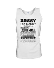 Load image into Gallery viewer, I'm Already Taken By    September Sexy And Crazy Girl For Birthday Gift Unisex Tank Top
