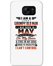 Load image into Gallery viewer, I'm A Grumpy Old Man I Was Born In May With My Heart Phone case
