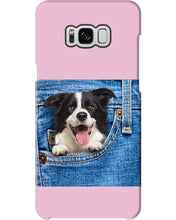 Load image into Gallery viewer, Border Collie In Denim Pocket Gift For Dog Lovers Phone case

