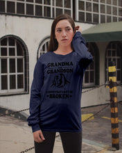Load image into Gallery viewer, Grandma And Grandson A Bond That Can't Be Broken Custom Design Unisex Long Sleeve
